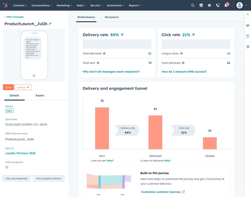 SMS Workflow Builder